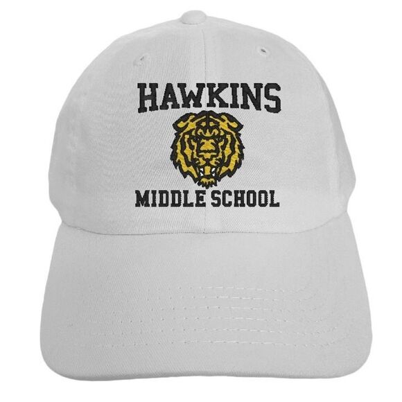 Accessories - Hawkins middle school hat *white*